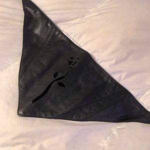 Ladies leather bandana